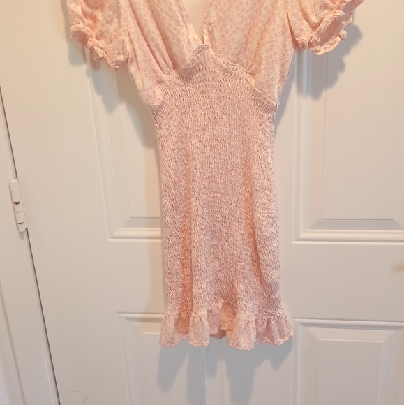 Zara Pink Fitted Dress - Picture 2 of 4